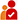 Person with checkmark on chest